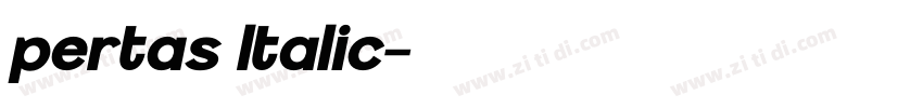 pertas Italic字体转换 pertas Italic字体转换